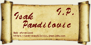 Isak Pandilović vizit kartica